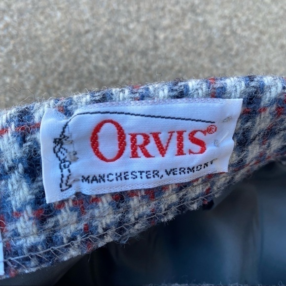 Orvis Vintage Wool Plaid Houndstooth Skirt - Picture 2 of 7